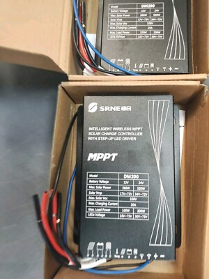 SRNE DM200 Wireless MPPT Solar Charge Controller w/ Step-Up LED Driver