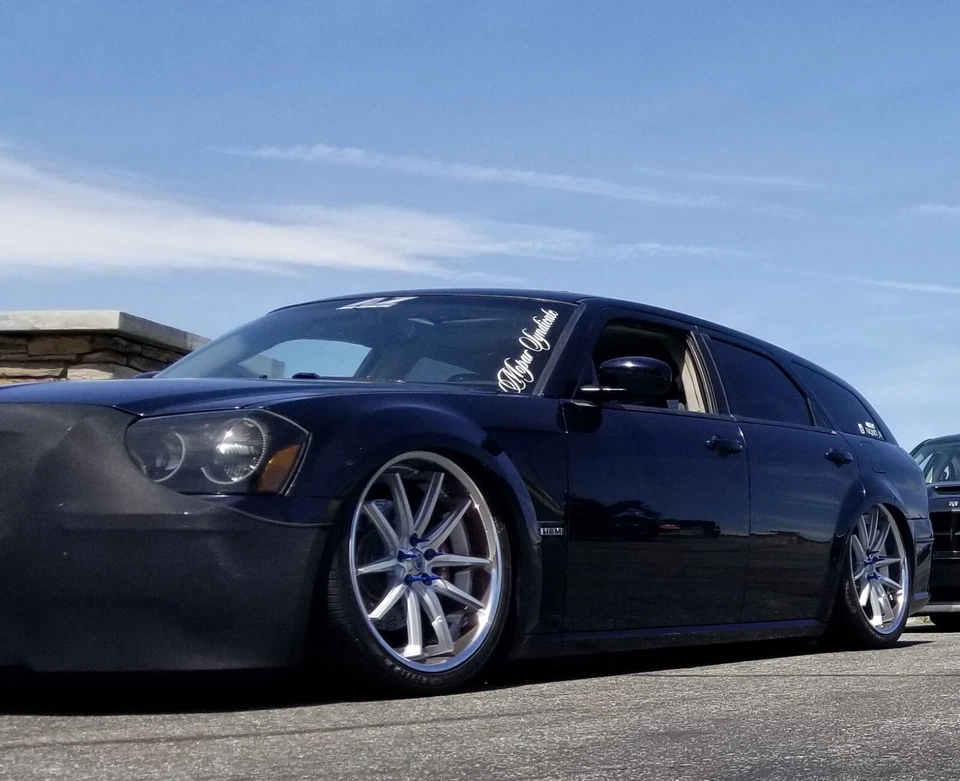 2005 - 2008 Dodge Magnum Bumper Nose Mask Bra Mesh NoviStretch EASY ON & OFF - Image 3 of 4