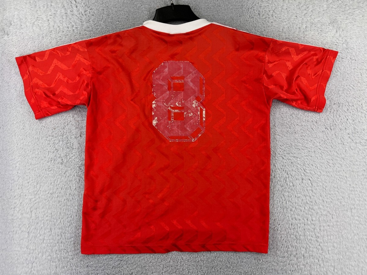 Vintage Adidas Soccer Jersey Adult Large Red Miller Team