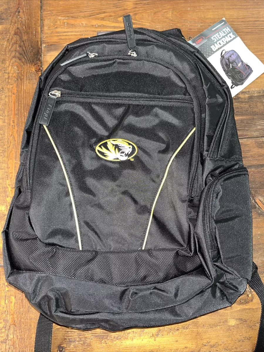New Missouri Tiger Stealth Laptop Backpack Black by Logo NWT Mizzou NCAA