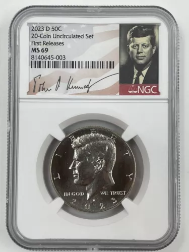 First Releases! 2023 D NGC MS69 JFK Kennedy Half Dollar Top Pop Investment Coin