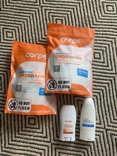 Carpe: Antiperspirant, Exfoliating Wash, Wipes