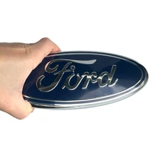 Grille or Tailgate Emblem Navy Dark Blue Oval Logo Badge for Ford Truck F-150