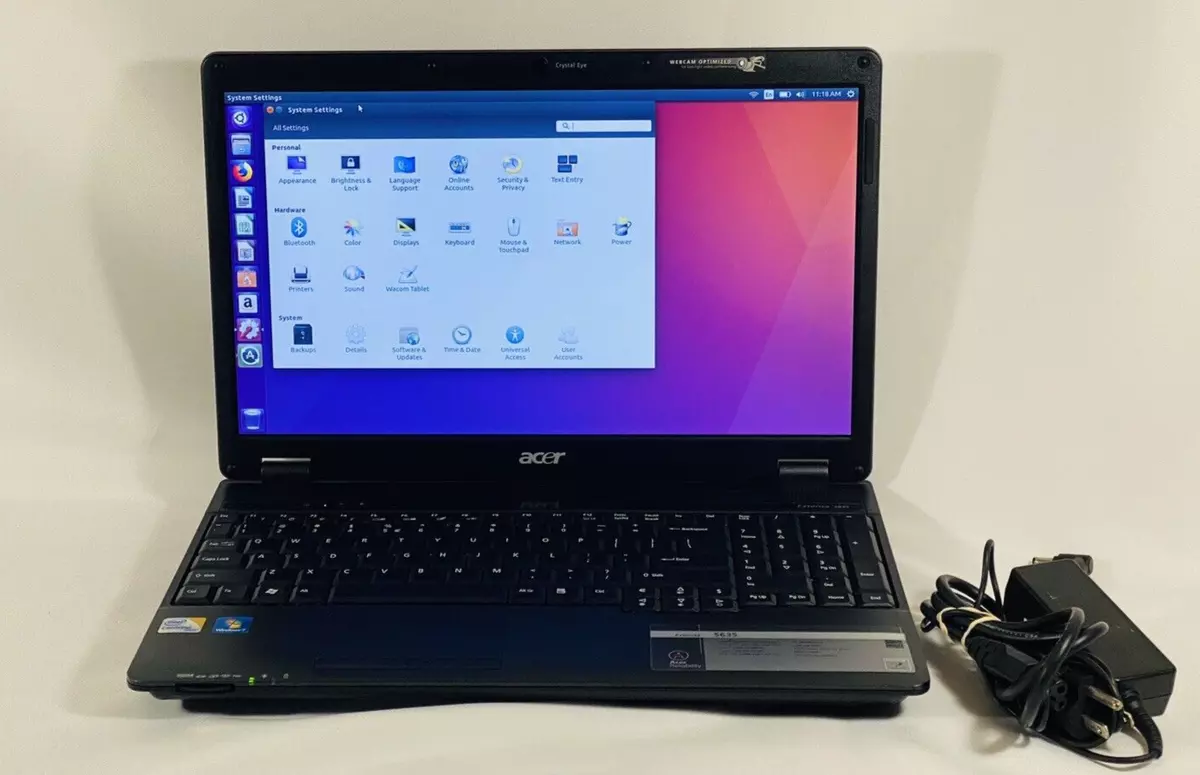 Acer Extensa 5635 Intel Core 2 Duo CPU T6570 4GB RAM 250GB HDD 14 Ubuntu 16.04