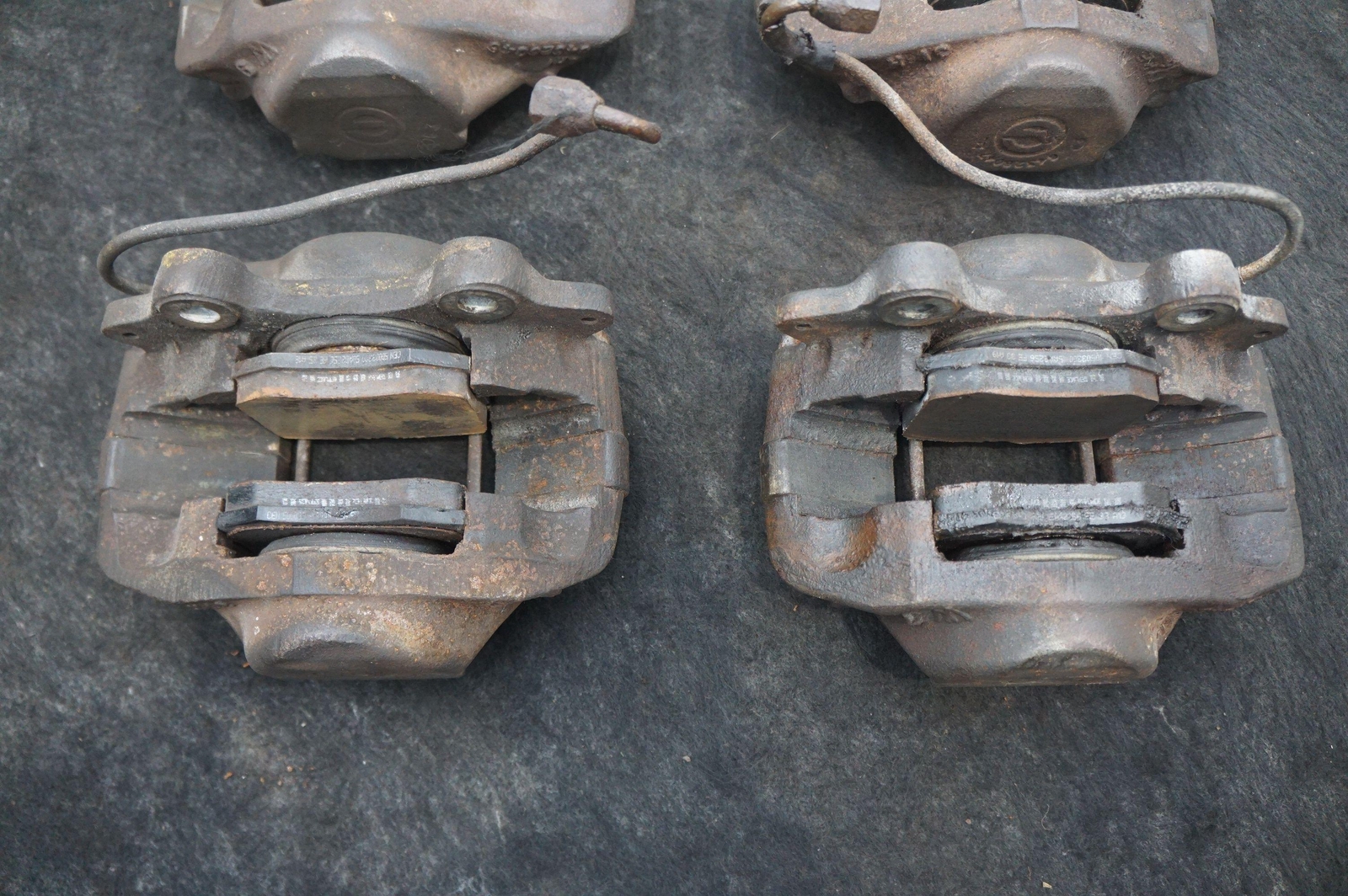 Set 4 Front Rear Left Right Brake Caliper 64326046 Rolls Royce Silver Shadow 73