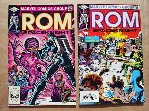ROM SPACEKNIGHT 31 32 VG To VG/FN Lot Of 2 X-Men 2nd + 4th Rogue 1979 (4)