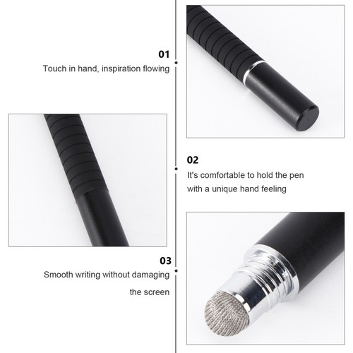 Capacitive Touch Pen Stylus With Fine Fiber Tips Touch Screen Smartphones - Zdjęcie 6 z 12