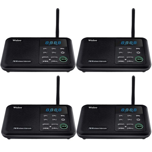 Wuloo Voice Intercoms Wireless System for Building Apartment 22-Channel Call ALL