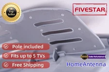 DEAL HDTV Outdoor Antenna 1080P Amplified Digital UHF VHF FM 360 Rotor 5 TV Pole