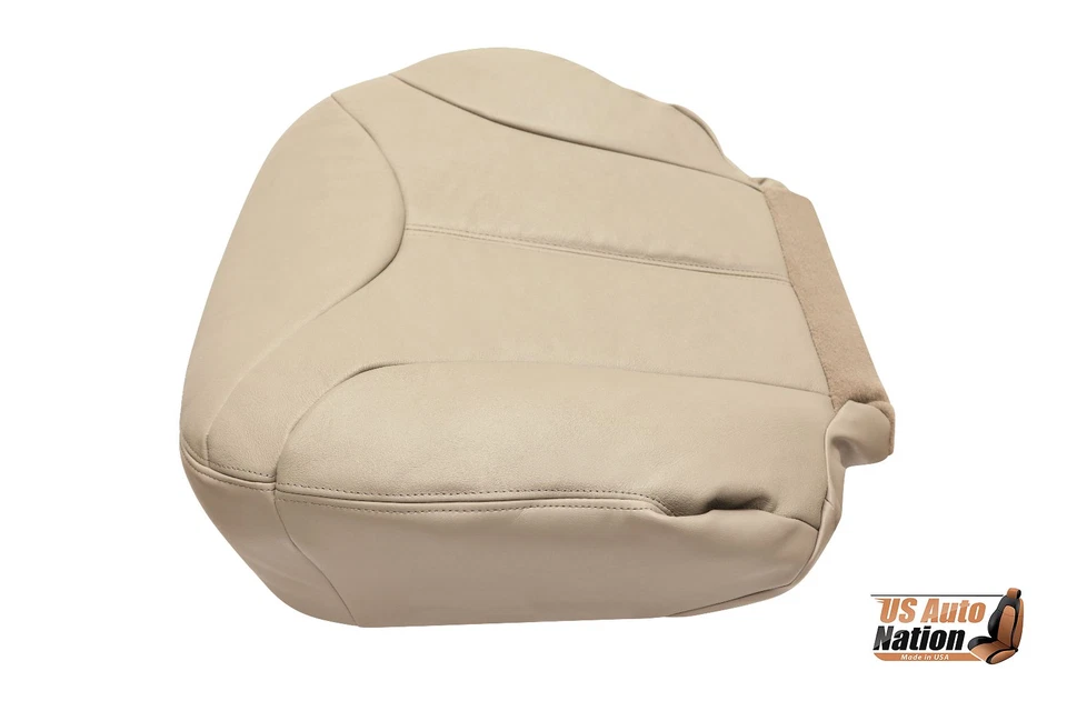 2000 2001 2002 GMC Yukon XL 1500 SLT capa de assento de couro para motorista dianteiro bronzeado claro - Imagem 3 de 4