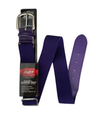 Rawlings Elastic Belt Mens Womens Unisex Adjustable Purple Baseball Softball