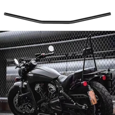 Black 1" 25mm Motorcycle Handlebars Drag Bars For Indian Scout Sport Bobber