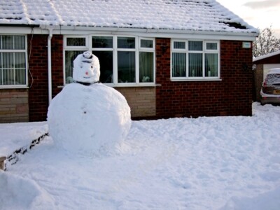 Photo 6x4 Frosty the Snowman Denton/SJ9295 We had so much snow, making a c2010