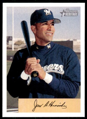 2002 Bowman Heritage Jose Hernandez . Milwaukee Brewers #392