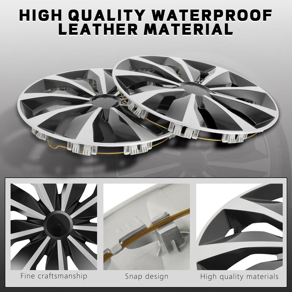 Cubierta de llanta tapacubos de 16" para furgoneta Econoline 1998-2025 4 piezas para Ford E150 E250 E350 Foto 4 de 4