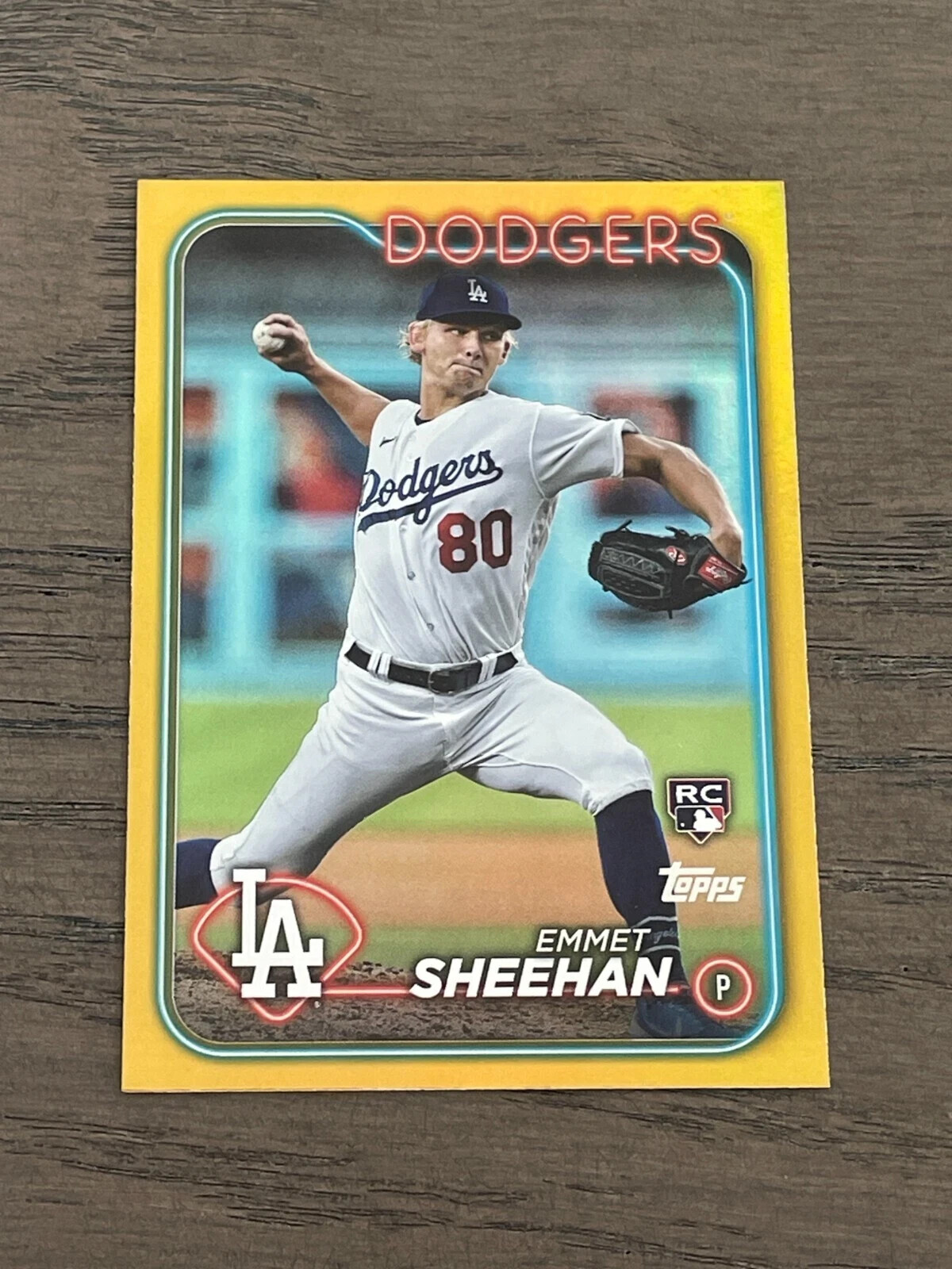 2024 Topps Gold Foil Emmet Sheehan RC #283 Los Angeles Dodgers