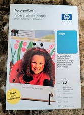 HP Premium Glossy Photo Paper 4"x6" Inkjet Printing Q1988A 20 Pack SHIPS FREE
