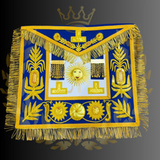 Masonic Regalia Grand Lodge Grand Master Premium Quality Hand Embroidered Apron