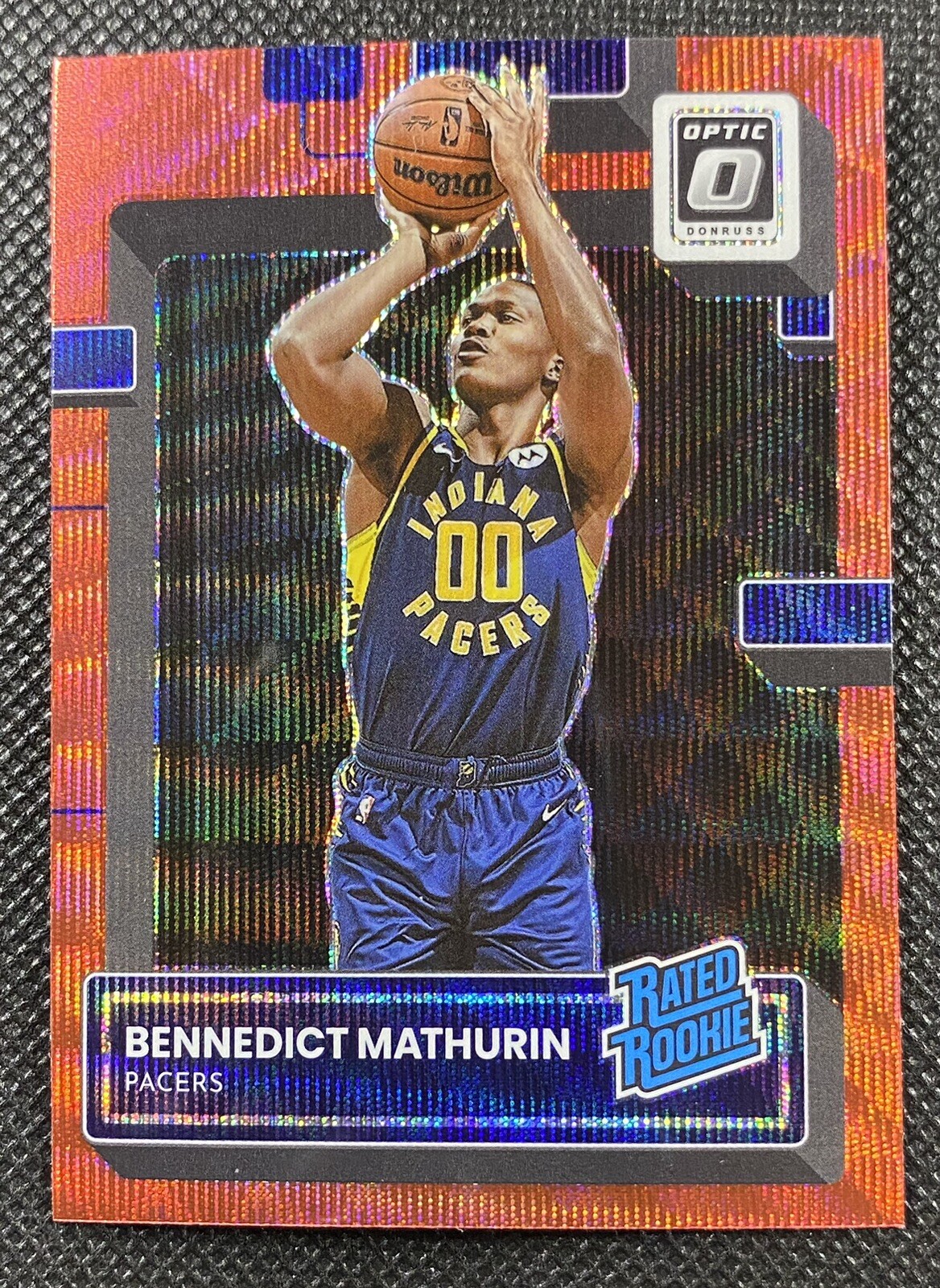 2022-23 Panini Donruss Optic TMall Bennedict Mathurin Red Wave Rookie Prizm #209