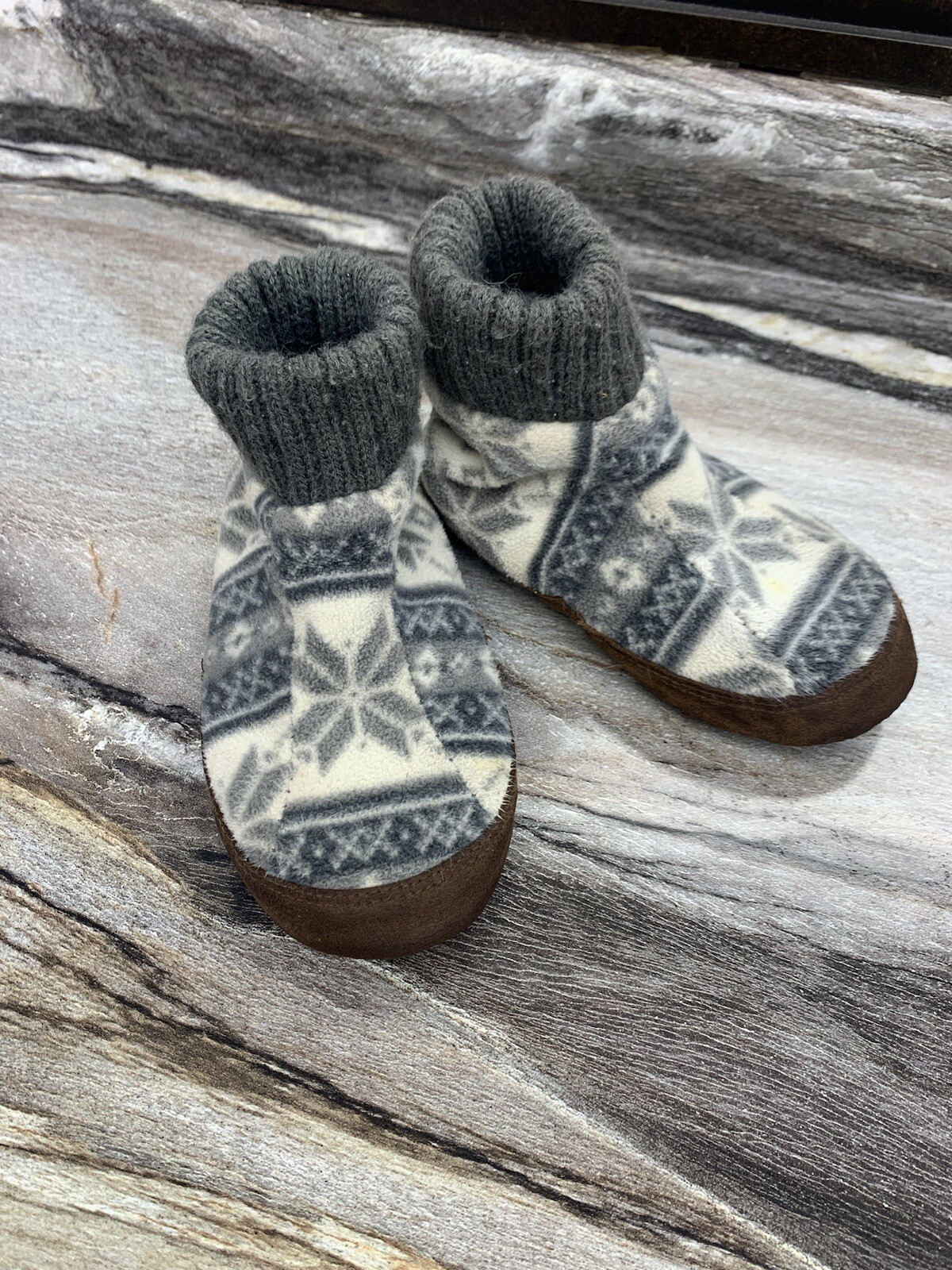 SAOLA Pantofole per bambini Lands End. Suola in gomma taglia 11. Buone condizioni