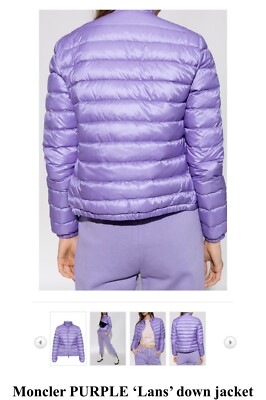NEW Moncler LANS Light Womens Down Jacket Purple Size 2