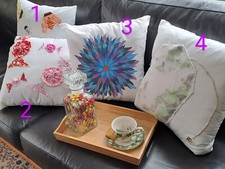 Image of Handmade Cushion Covers various patchwork with unique design on other side