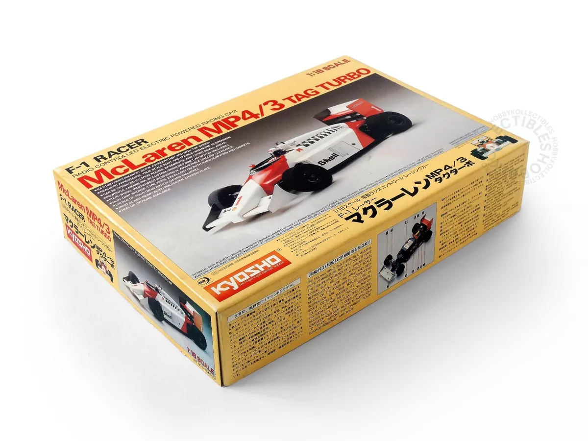 Kyosho Vintage 1/18 RC McLaren MP4/3 Tag Turbo Electric Powered F-1 Racer  #3176