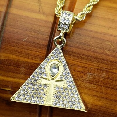【King Ice】☆日本未入荷☆ANKH PYRAMID NECKLACE Ankh Pyramid Necklace | Egypt Pieces | King Ice