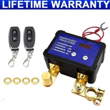 Remote Battery Disconnect Switch 12V 24V 240A Kill Switch LED Voltmeter Display