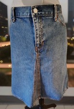 Vintage Nice Gap Skirt Women s Blue Denim Pockets Knee Length Size 14