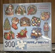 Bits And Pieces Christmas Celebration set of 12 puzzles BRAND NEW