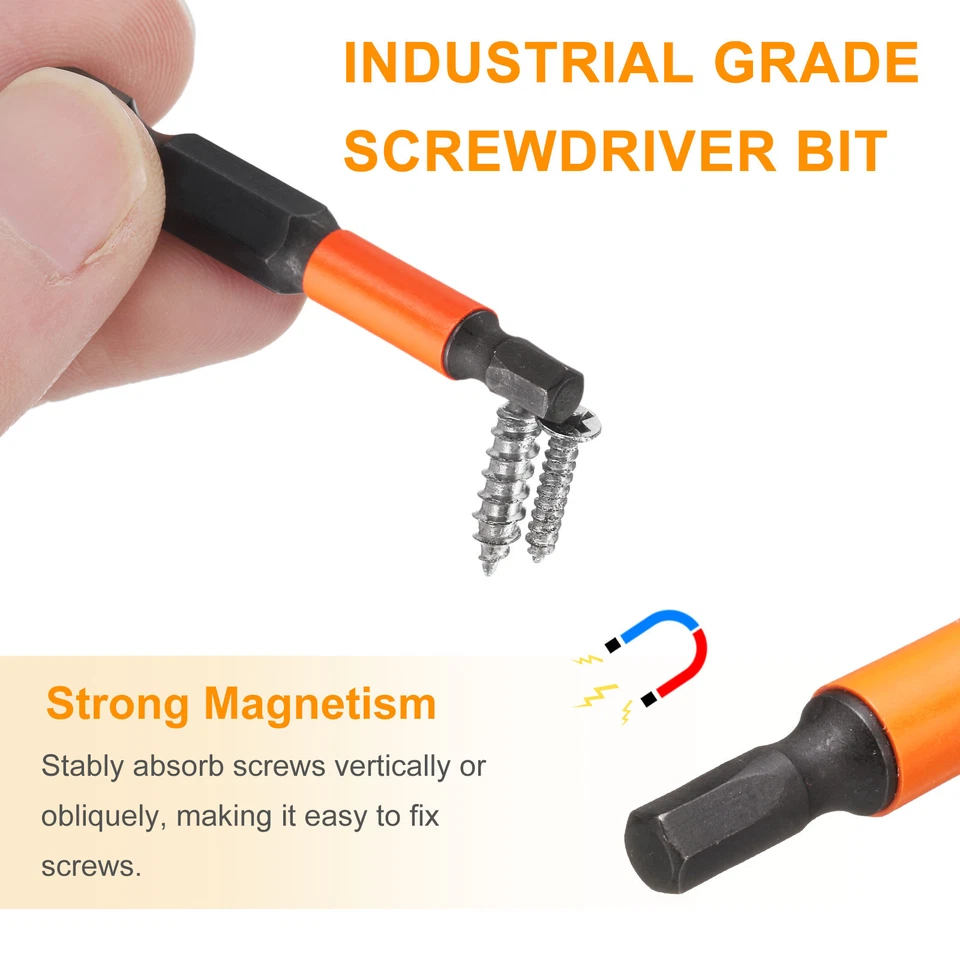 5pcs 3mm Metric Hex Head Wrench Drill Bit 50mm Length Magnetic Bits - Image 4 of 4