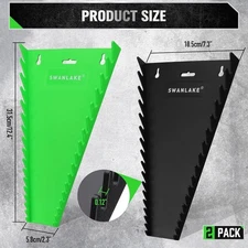 32 Slot Wrench Organizer Holder 2PC Tool Box Storage Sockets Trays Rail Rack