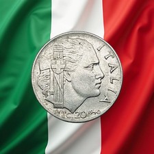 1940 Italy 20 Centesimi - Combined Ship