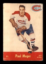 1955 Parkhurst #51 Paul Meger   VG X2898404