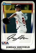 2011 Bowman Draft Picks & Prospects Jordan Sheffield #BDPP106 Prospects