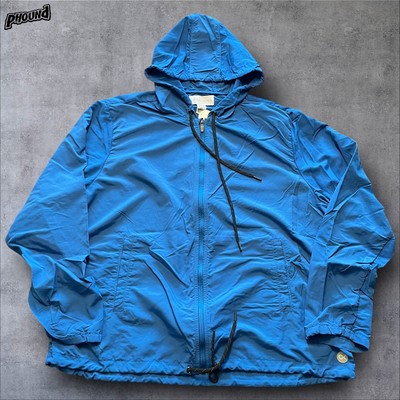 Outerknown Jacket Mens Blue XXL Active Ripstop Hoodie Zip Up Nylon Soft Shell