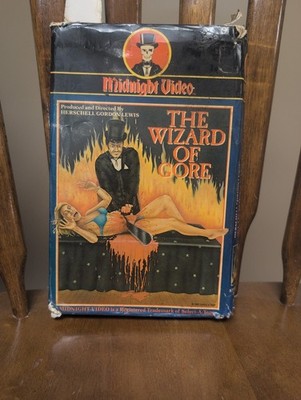 Vintage 1982 The Wizard Of Gore VHS 1982 Select A Tape Big Box H G Lewis Rare