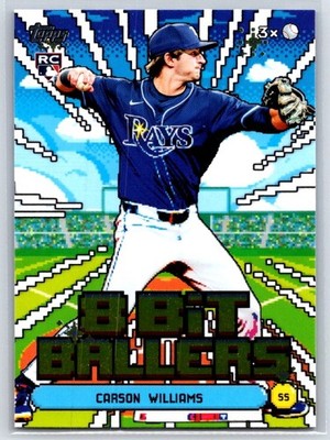 2026 Topps Baseball Carson Williams 8 Bit Ballers #8B-23 Tampa Bay Rays