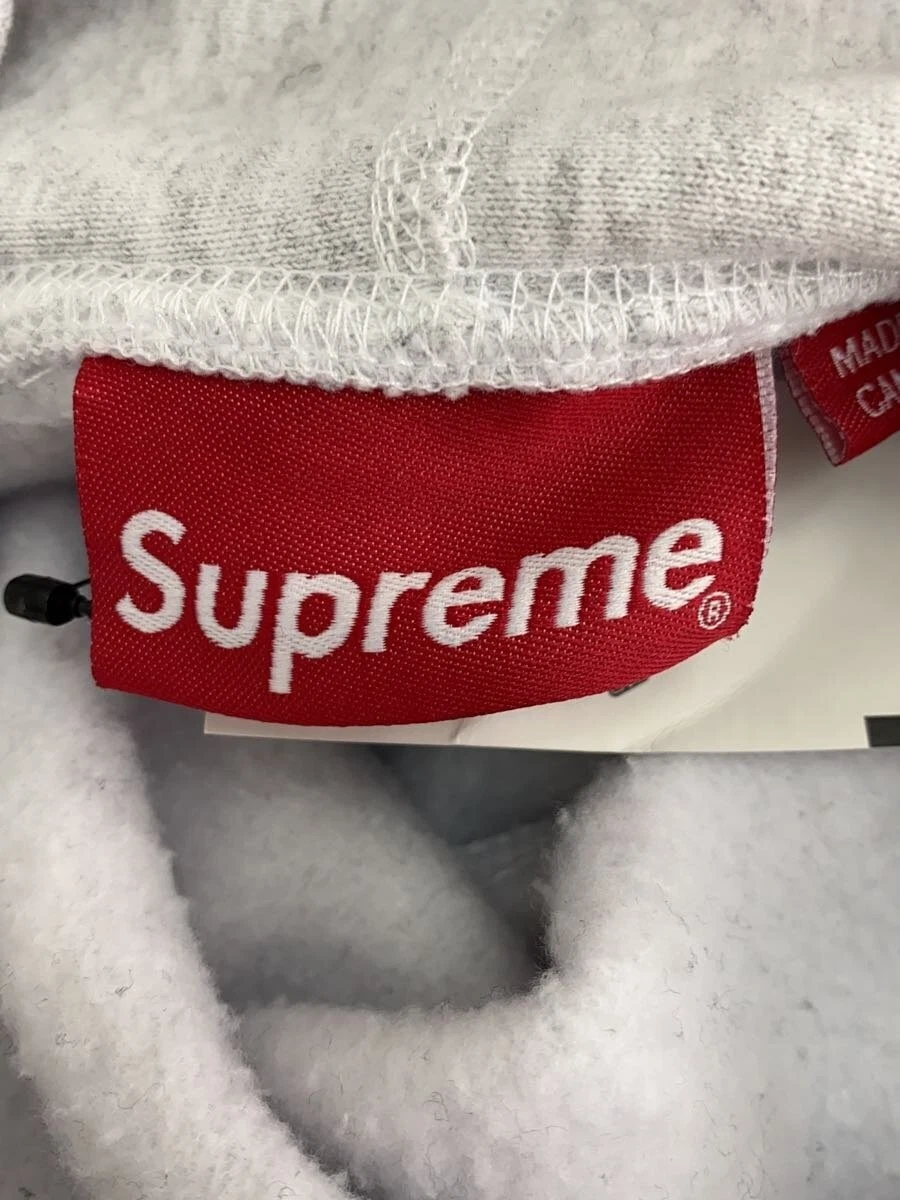 Felpa felpa con cappuccio Supreme 23AW box logo XL cotone GRIGIO usata