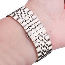 22MM Presidential Jubilee Stainless Steel Strap Metal Bracelet Wrist Watch Band