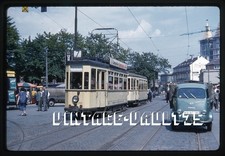 ORIGINAL SLIDE TROLLEY TRAM 220 KVG KASSEL GERMANY KASSELER KODACHROME 1960