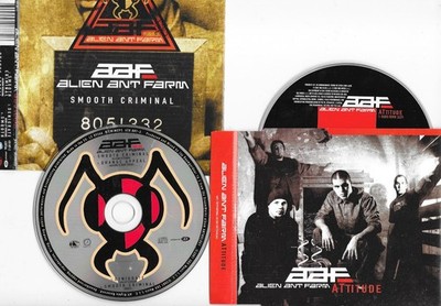 2 x ALIEN ANT FARM - smooth criminal + attitude - CD s