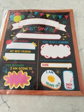  NEW First And Last Day Of School Board Double Sided Reversible