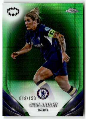 Topps Women's Chrome CL 2024 No. 70 Millie Bright Green Hyper Refractor 18/150