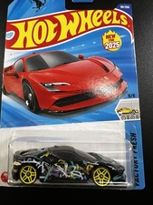HOT WHEELS Ferrari SF90 Stradale  2025 Custom Graffiti Art Car 1 Of 1 Rare
