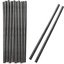 Rebar Stakes 12 Inch 20 PCS Black Heavy Duty Ground Anchor Steel Concrete