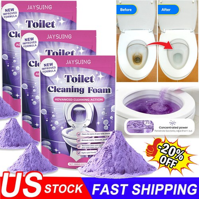 #ad 2026 Splash Foam Toilet Bowl Stains Cleaner 100g Remove Odor Stains Fresh $10.49