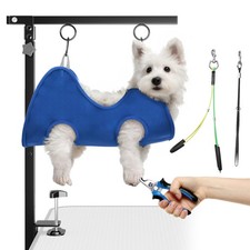 Foldable Dog Grooming Arm with Clamp: Adjustable Height 26"-40", Dog Grooming...
