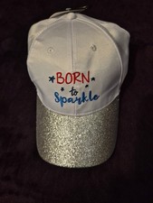 NEW Way to Celebrate Americana Kid's Sparkle Baseball Hat New